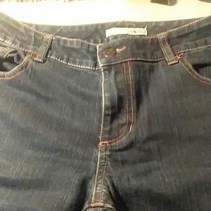 Chico's platinum Black y2k Jeans Women Denim boot Leg Size 32